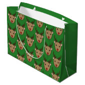 Sac de cadeau de Noël de renne (Dos Angle)