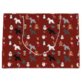 Sac de cadeau de Noël de Schnauzer grand (Devant)