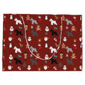 Sac de cadeau de Noël de Schnauzer grand (Dos)