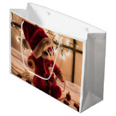 Sac de cadeau de Noël d'ours de nounours (Devant Angle)