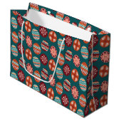 Sac de cadeau de Pâques festif grand format (Devant Angle)