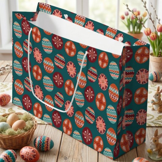 Sac de cadeau de Pâques festif grand format