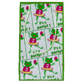 Sac de cadeau de partie de grenouille verte pour (Devant)