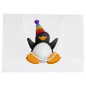 Sac de cadeau de pingouin de joyeux anniversaire (Dos)