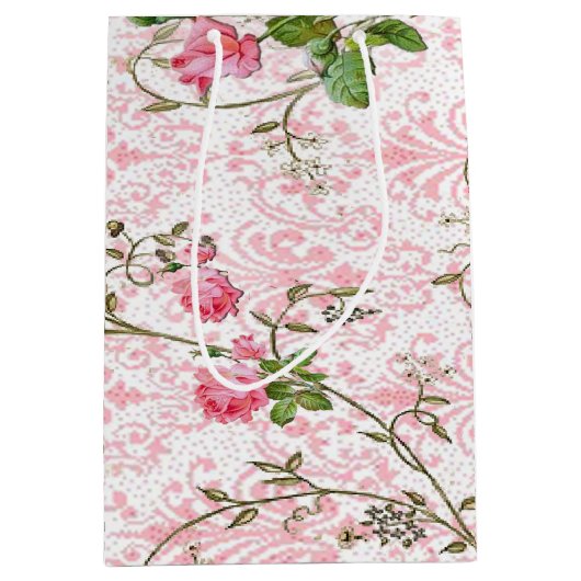 Sac de cadeau de rose de rose (Devant)