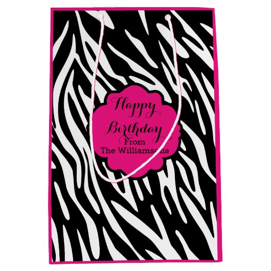 Sac de cadeau de roses indien d'impression de (Devant)