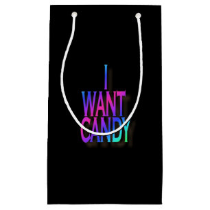 Sac de cadeau de sucrerie personnalisé par coutum