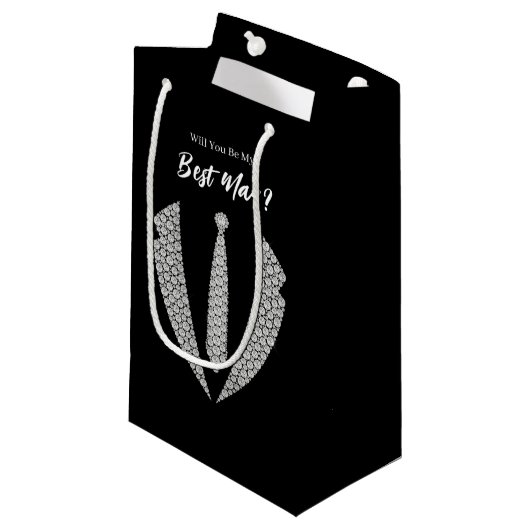 Sac de cadeau de témoin de mariage (Devant Angle)