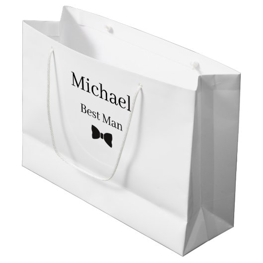 Sac de cadeau de témoin de mariage (Devant Angle)