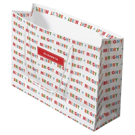 Sac de cadeau de vacances de Noël joyeux