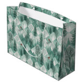 Sac de cadeau de vacances luxueux (Dos Angle)