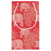 sac de cadeau d'éléphants de mehndi (Dos)