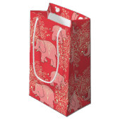 sac de cadeau d'éléphants de mehndi (Devant Angle)