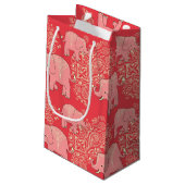 sac de cadeau d'éléphants de mehndi (Dos Angle)