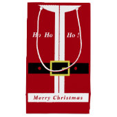 Sac de cadeau drôle de Père Noël Joyeux Noël (Devant)