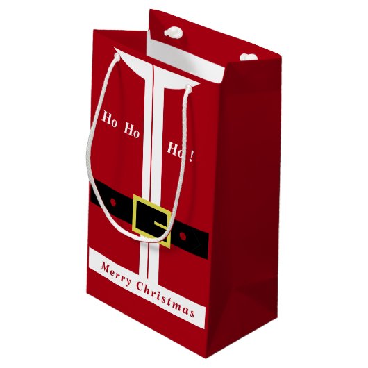Sac de cadeau drôle de Père Noël Joyeux Noël (Dos Angle)