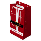 Sac de cadeau drôle de Père Noël Joyeux Noël (Devant Angle)