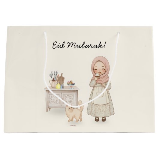 Sac de cadeau Eid Mubarak (Devant)