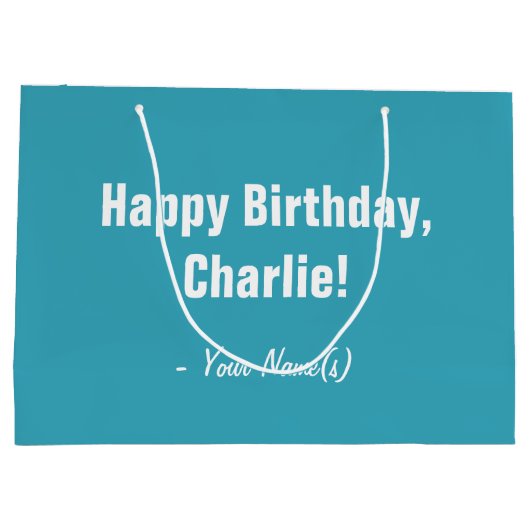 Sac de cadeau FAIT SUR COMMANDE de PHOTOS, de (Dos)