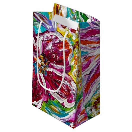 Sac de cadeau floral (Devant Angle)