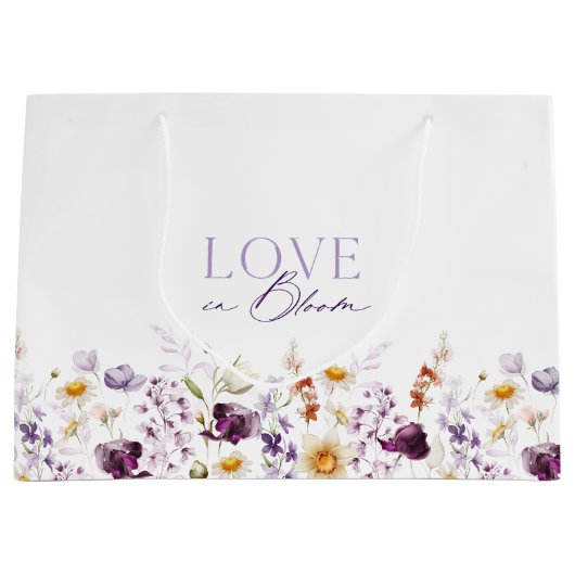 Sac de cadeau floral Love in Bloom (Devant)