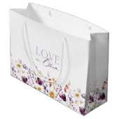 Sac de cadeau floral Love in Bloom (Dos Angle)