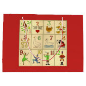 Sac de cadeau - grand, DOUZE JOURS brillants de (Dos)