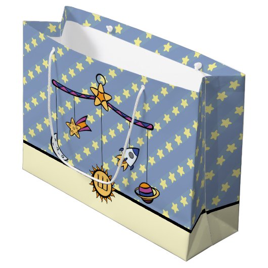Sac de cadeau mobile Rêves d'espace (Devant Angle)
