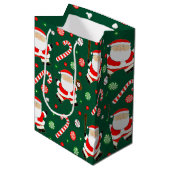 Sac de cadeau moyen pour Noël de baseball (Devant Angle)