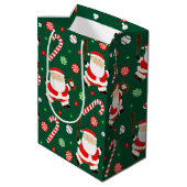 Sac de cadeau moyen pour Noël de baseball (Dos Angle)