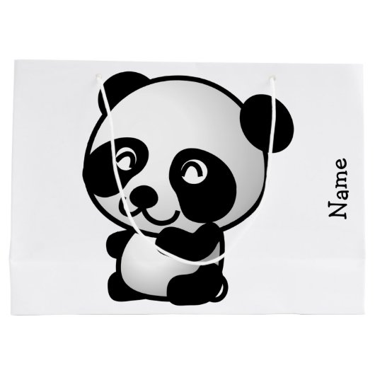 Sac de cadeau. Panda (Dos)