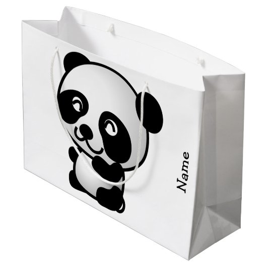 Sac de cadeau. Panda (Dos Angle)
