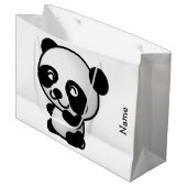 Sac de cadeau. Panda (Devant Angle)
