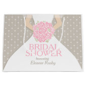 Sac de cadeau personnalisé par douche nuptiale (Devant)