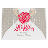 Sac de cadeau personnalisé par jeune mariée (Devant)