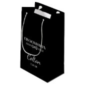Sac de cadeau pour garçon d'honneur de mariage (Dos Angle)