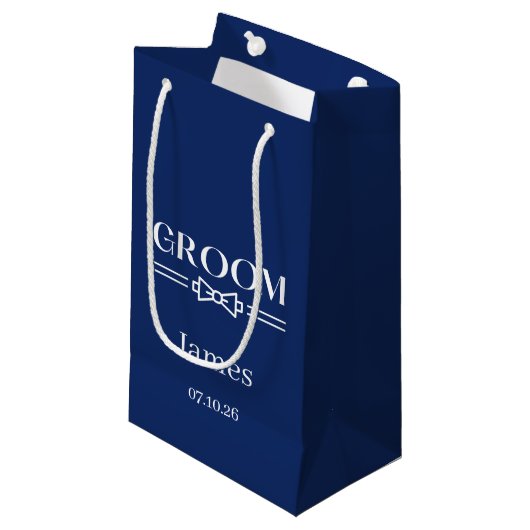 Sac de cadeau pour le marié de mariage (Devant Angle)
