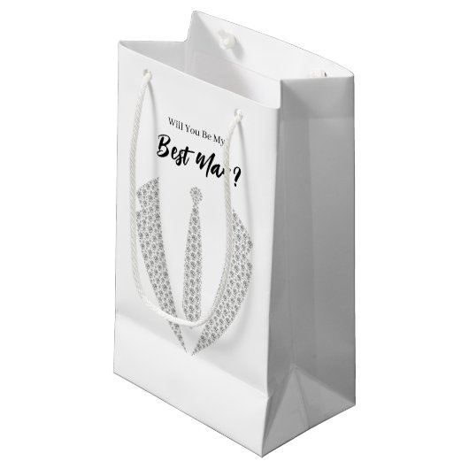 Sac de cadeau pour témoin de mariage (Devant Angle)