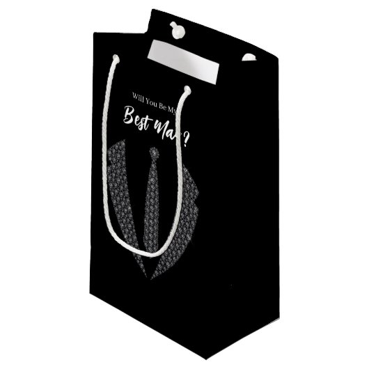 Sac de cadeau pour témoin de mariage (Devant Angle)