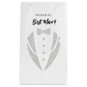 Sac de cadeau pour témoin de mariage (Devant)
