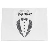 Sac de cadeau pour témoin de mariage (Devant)