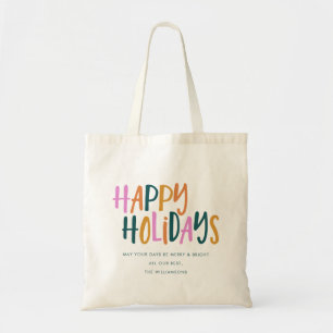 Sac de cadeau réutilisable Coloré Joyeux Noël