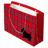 Sac de cadeau Scottish Terrier pour les fêtes (Dos Angle)