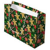 Sac de cadeaux de biscuits de Noël au gingembre (Devant Angle)