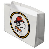 Sac de cadeaux pour pompiers (Dos Angle)