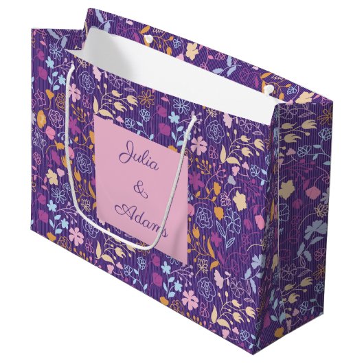Sac de cadeaux Rose & Petals (Devant Angle)