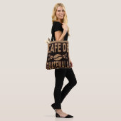 SAC DE CAFÉ FAUX BURLAP PURSE FOURRE-TOUT (Sur le modèle)
