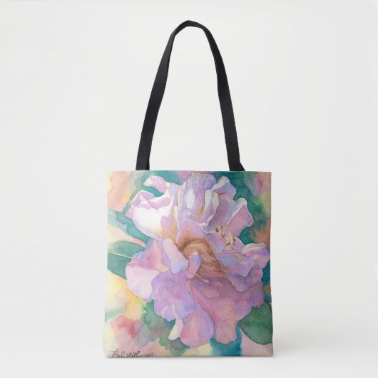 Sac de Camelia fourre-tout d'une aquarelle par (Devant)