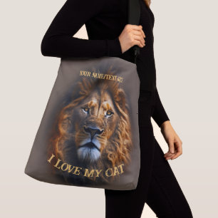 Sac de carrosserie "I Love My Cat" Nom personnalis