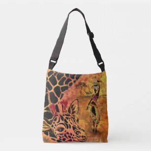 Sac de carrosserie pour fille et girafe africaine